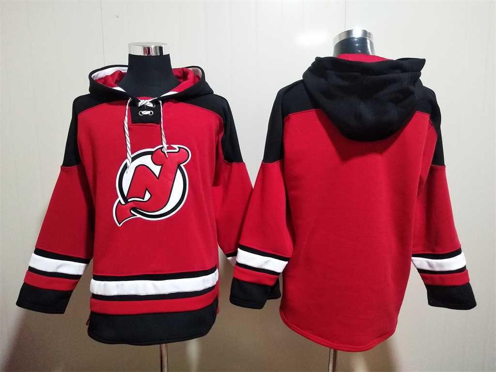 Devils Customized Mens's Red All Stitched Sweatshirt Hoodie,We sell and wholesale Devils Customized Mens's Red All Stitched Sweatshirt Hoodie on line form chian!